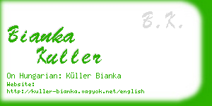 bianka kuller business card